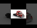 studio builds red American truck tractor #LEGOfan #LEGObuilder #LEGOMOC #LEGOCreation