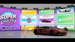 Forza Horizon 4 Open Super Wheelspin get Lamborghini Aventador SV