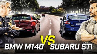 SUBARU STI VS BMW M140 😈