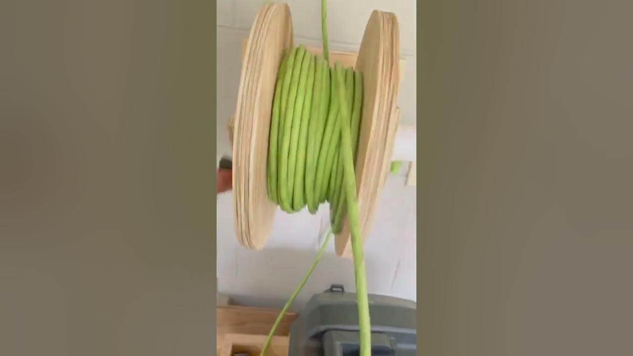 DIY extension cord reel made of reclaimed plywood. YouTube