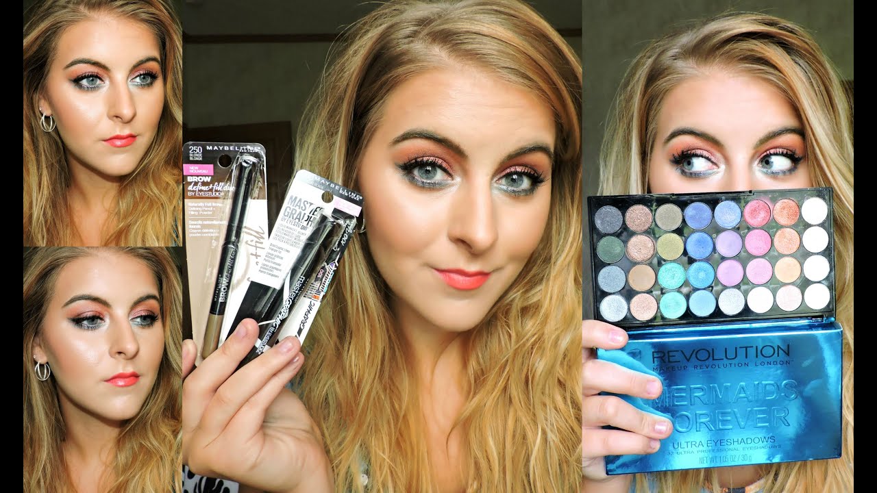 First Impressions + GRWM | NEW Makeup Revolution & Maybelline Products ...