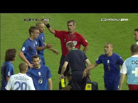 طرد الاسطورة زيدان في نهائي كأس العالم 2006 ( ايطاليا vs فرنسا ) [HD]