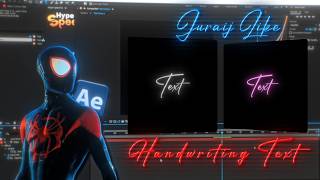 How To Make Handwriting Text Like @juraijeditzz  - Tutorial | After Effects