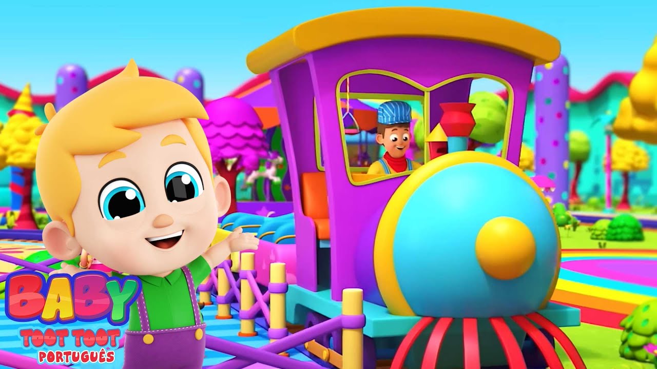 Rodas No Trem Música De Veículo De Transporte Para Crianças e Mais Rimas