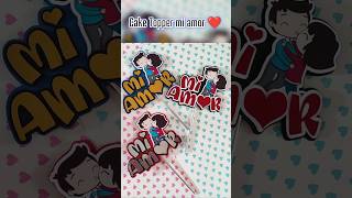 Topper de bolo #sanvalentin #love #diy #ideas