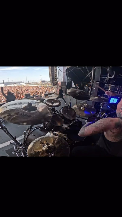 Memphis May Fire-Part of Misery Close up on the Drums! #drums #hardrocklive