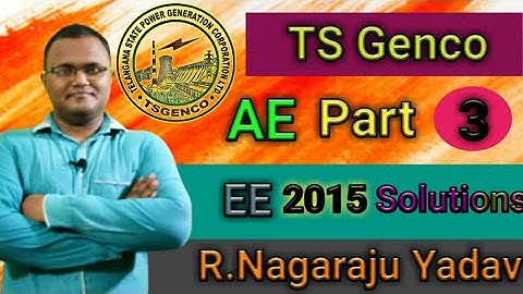 Lecture = 3 TS Genco AE - 2015 - EE Solutions