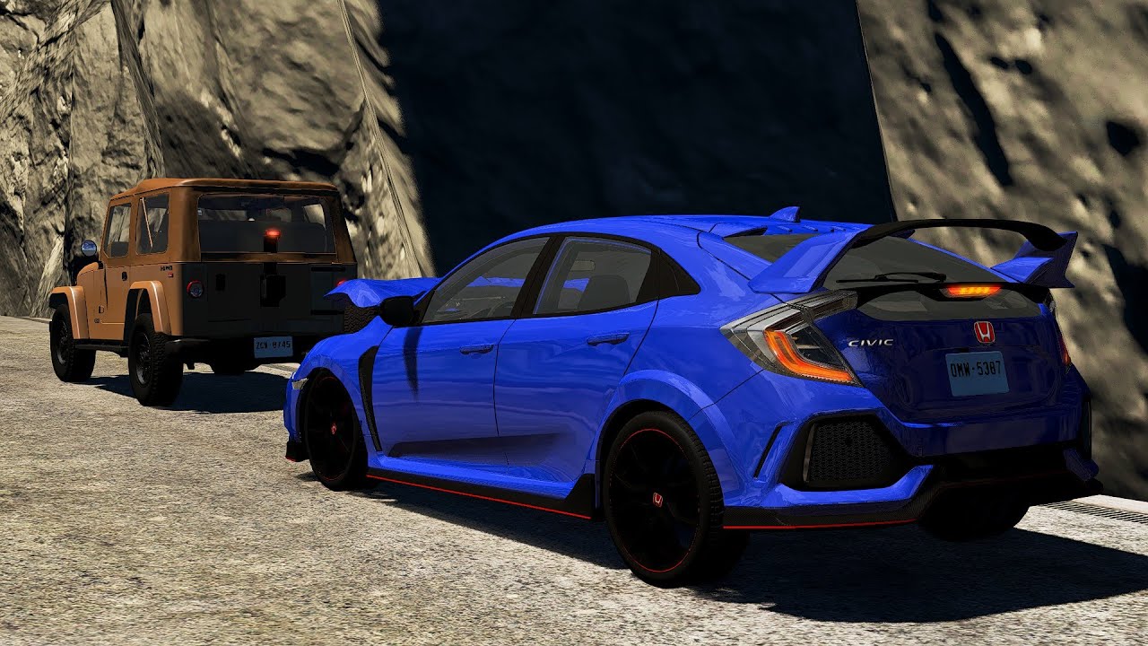 BeamNG.Drive [207] Realistic Brake Checking Compilation (8) YouTube