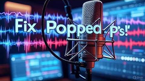 Fixing Popped Ps Plosives P-Pops