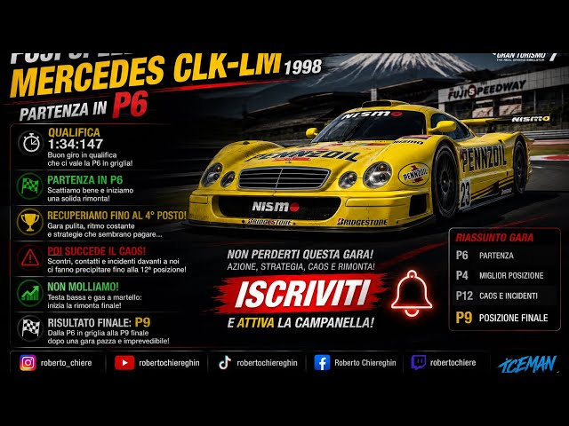 Gran Turismo™ 7 🚨 FUJI CHAOS! Mercedes CLK-LM '98 | Started P6