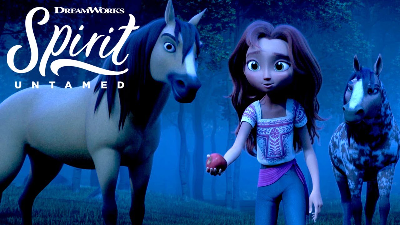 Lucky Meets Spirit's Herd [EXCLUSIVE CLIP] | SPIRIT UNTAMED - YouTube