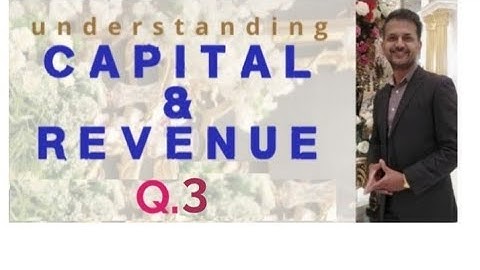 icom ch 14 | Q. 3| capital and revenue  | accounting | I. Com part 2 | Class 12  | solution