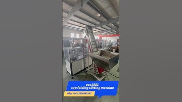 Cap folding slitting machine | 8000pcs/hrs #cap #capcut #machine #cmm