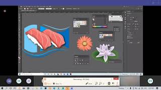 Part 2 DAY 3 Kursus Illustrator (Control D - Sunflower and Clock) screenshot 2