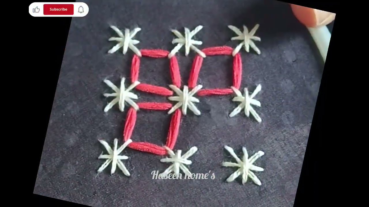 Simple👌Embroidery That Looks Premium | Beginner Friendly Embroidery Flower Design#viral#video#art