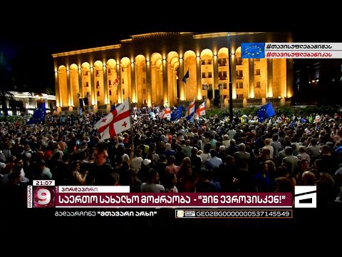 \"შინ ევროპისკენ\" | აქცია პარლამენტთან