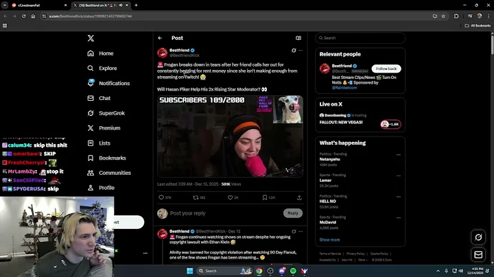 Frogan Cries About Not Making Enough Money