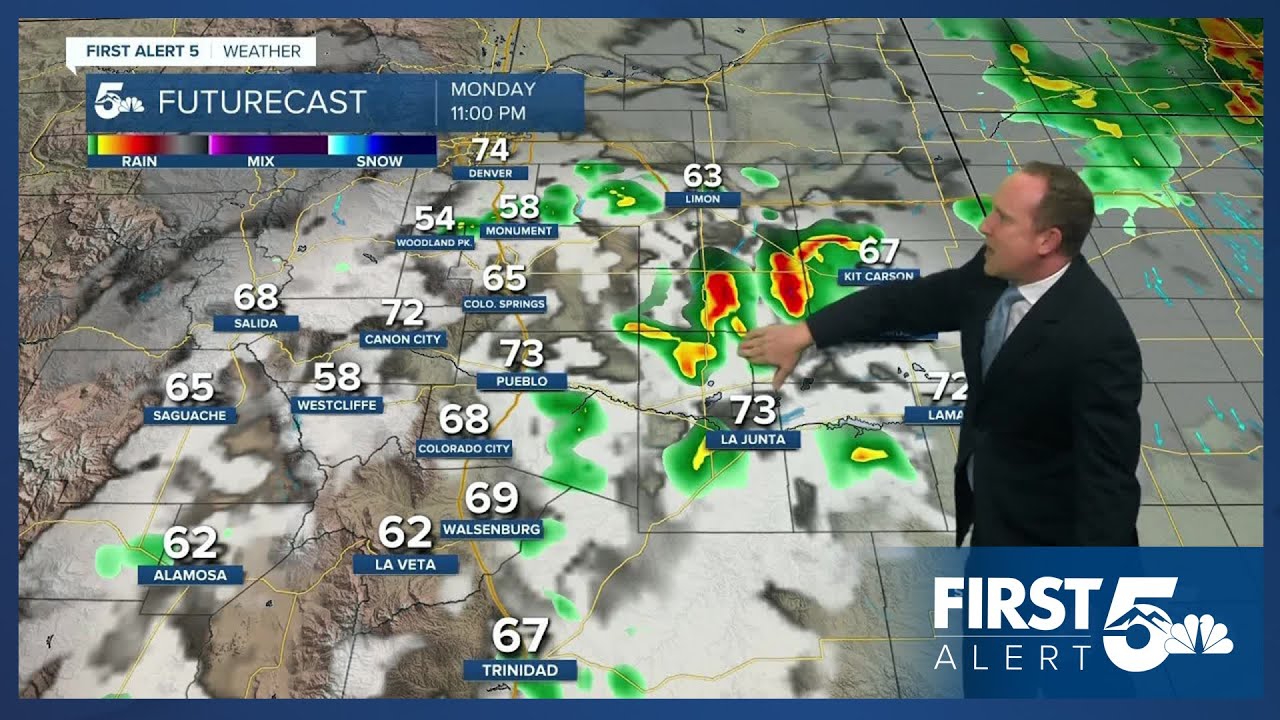 Strong thunderstorms Monday afternoon, with highs remaining above ...
