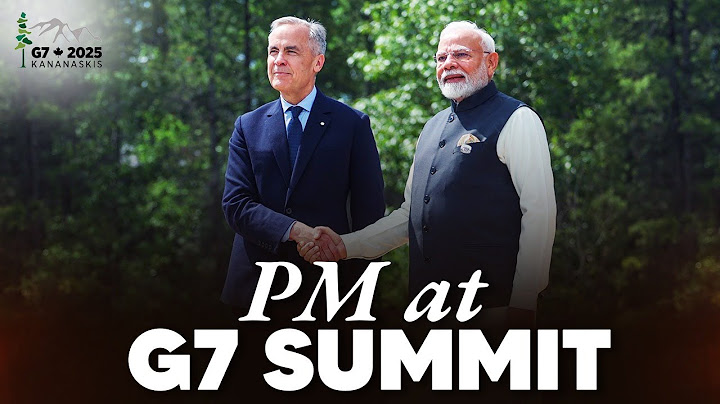 PM Modi welcomed by PM Carney as he arrives for the G7 Summit