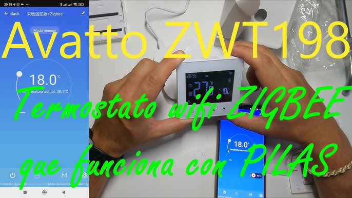 AVATTO Tuya WiFi Zigbee termostato Smart Home regolatore di temperatura  alimentato a batteria per caldaia a Gas funziona con Alexa Google Home