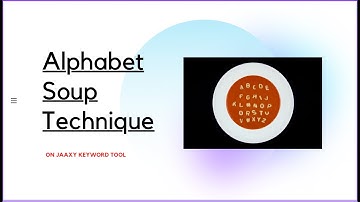 Jaaxy Alphabet Soup Technique | Keyword Research Tool