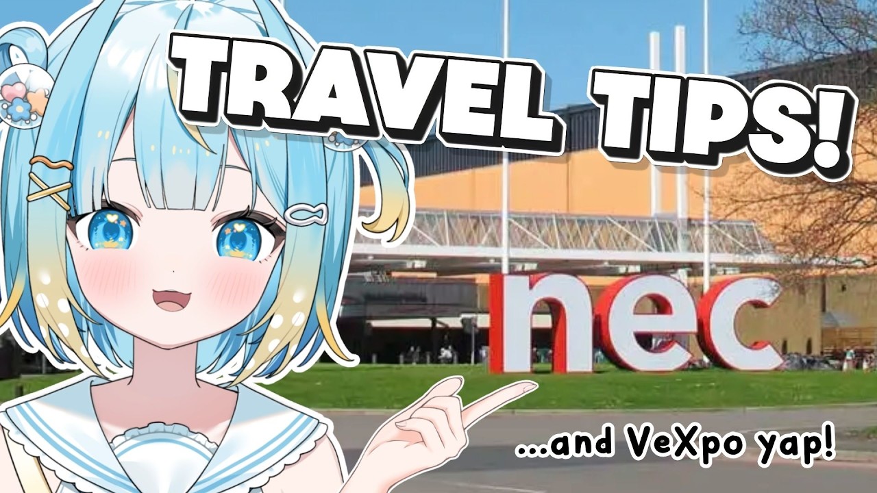 【British VTuber TRIES to be helpful】Birmingham NEC VeXpo travel tips, nearby sights & souvenirs!🛍️✨