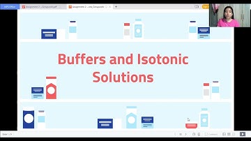 Buffer and Isotonic Solution