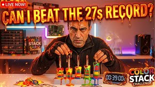 CAN I BEAT THE 27s RECORD? Color Stack Challenge (Solo PB Attempt!) Live ⏱️🏆