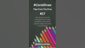 #17 How do you use the Envelope tool to warp text with a specific shape and style in Corel Draw?