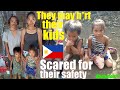 A Very Beautiful Filipina Woman Who is Very Scared to Leave Her Children Behind. Life in Philippines