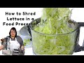 How to Shred Lettuce in a Food Processor | Shredded Lettuce | Magimix 4200XL Food Processor