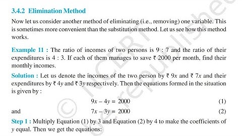 Chapter 3 Linear Equation Example 11 | important example | Class 10 Maths NCERT CBSE | Maths Tutor