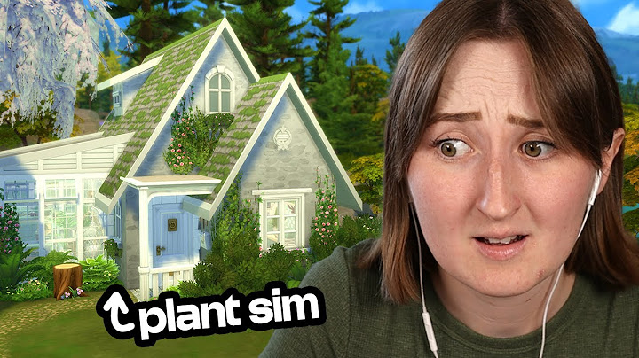 I built a house for PLANTSIMS in The Sims 4