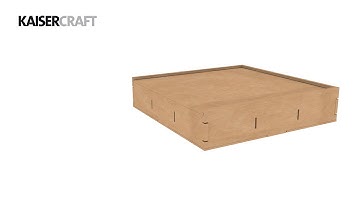How to Construct Kaisercraft BTP Divided Storage Box SB2310
