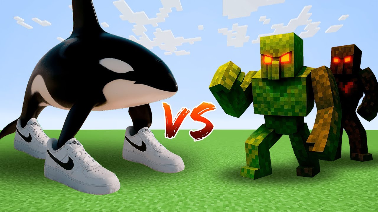 ORCALERO ORCALA vs All Minecraft Mutant Golems - Minecraft Meme Mob Battle