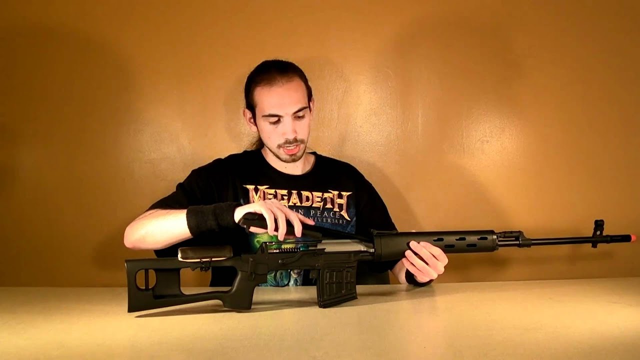 A&K Full Metal SVD Dragunov Spring Powered Airsoft Sniper Rifle