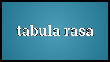 Tabula rasa Meaning