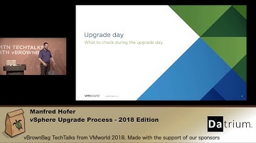 Manfred Hofer - vSphere Upgrade Process - 2018 Edition