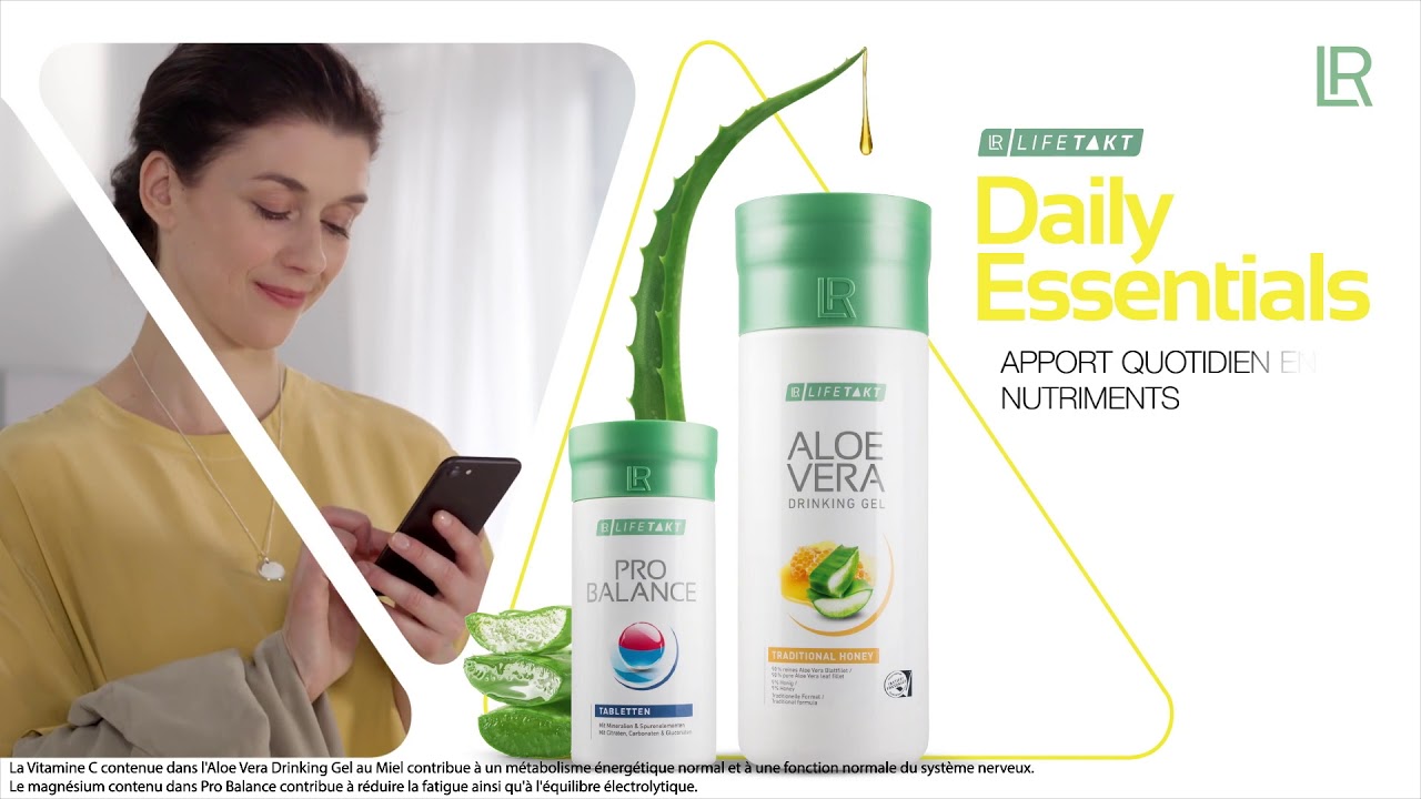 Gel à Boire LR Mind Master Aloe Vera 500ml Formule Gold - Énergie Et Concentration