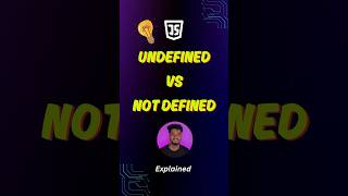 Undefined vs Not Defined | JS | ezSyntaxx