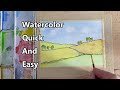 How To Paint A Watercolor Landscape, Watercolor Painting For Beginners, Watercolor Quick And Easy