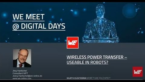 Wireless Power Transfer – Useable in Robots?