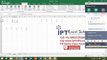 Array Formulas in Excel
