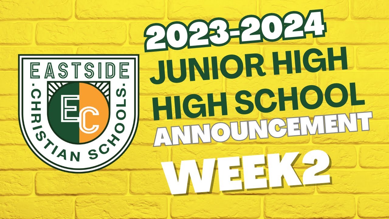 Week 2 Announcements