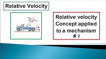 20.4 Engineering Mechanics: Relative Velocity concept applied to mechanical systems