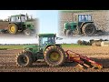 Drilling sugar beet  classic john deere 6400 2040 and 1140  vicon tilthmaster webb drill