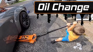 How to properly jack and change the oil - Hellcat