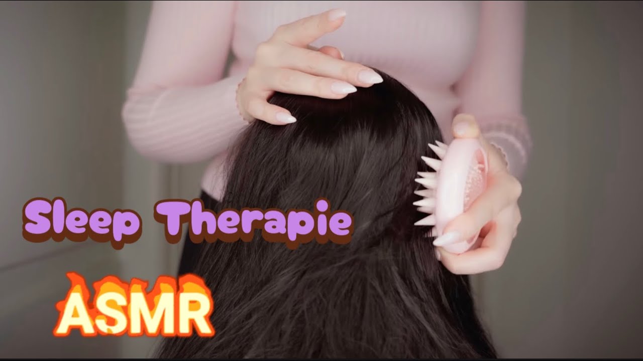 ASMR Sleep Therapy with Head and Hair Massage For Relaxation and ...