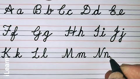 Cursive Letters for beginners l Capital & Small Alphabets Letters for beginners in Cursive Writing l