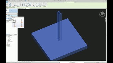 Revit structural steel connections base plates for steel columns to concrete